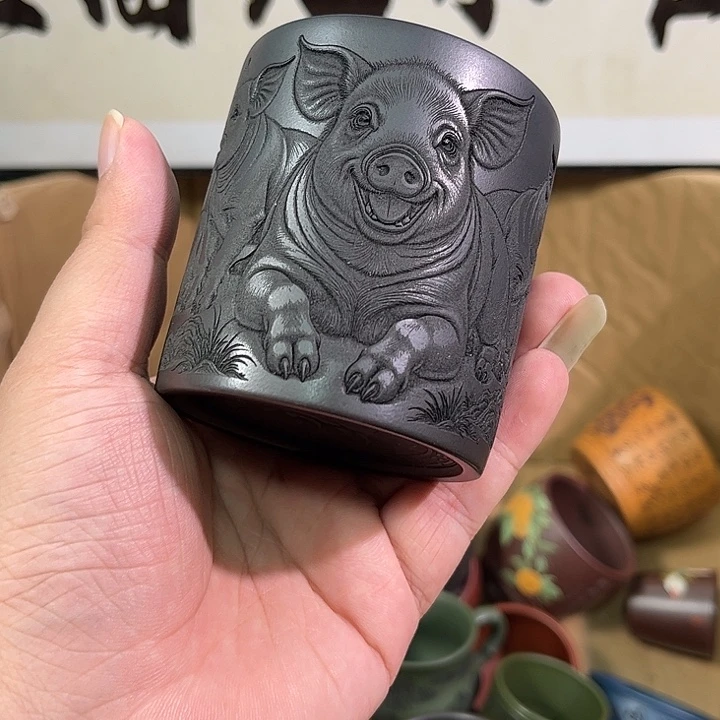 茶杯紫砂全手工紫砂主人杯