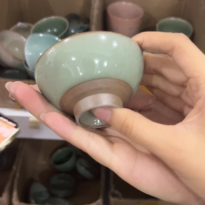 龙泉云间青瓷小米茶器
