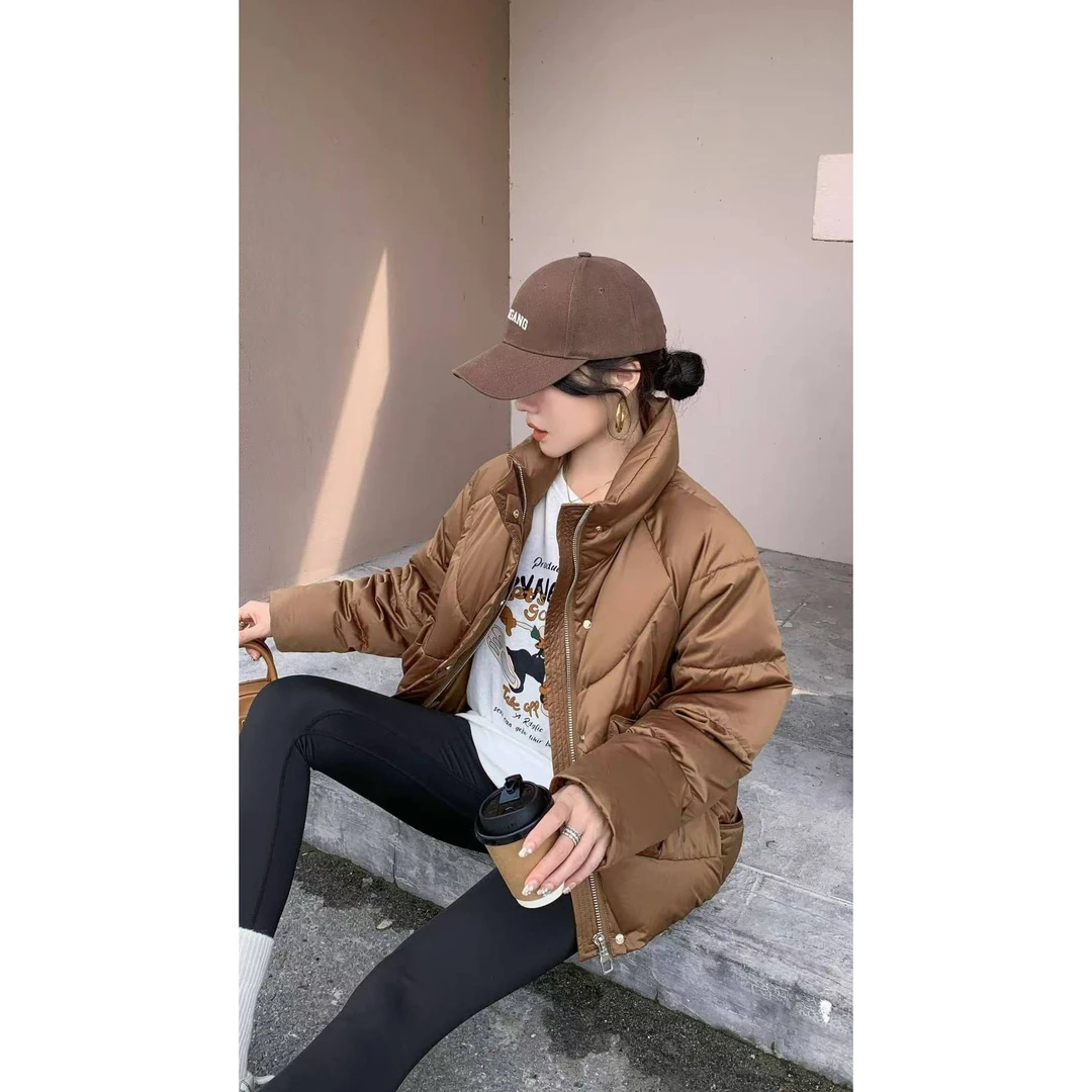 M字时尚宽松羽绒服ZBW32529衣长61