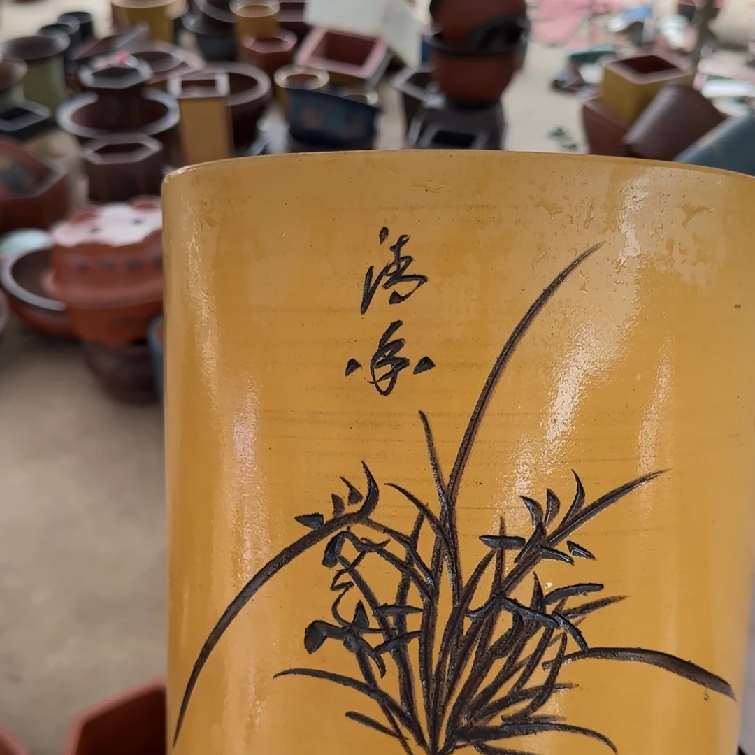 紫砂花盆口径17.22口径
