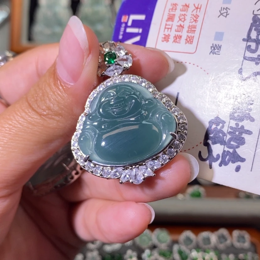 【闪购商品】翡翠未镶嵌颈饰天然