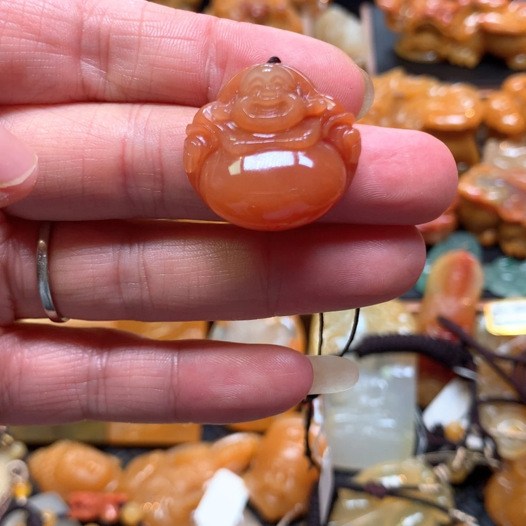 石英质玉（黄龙玉）未镶嵌挂件