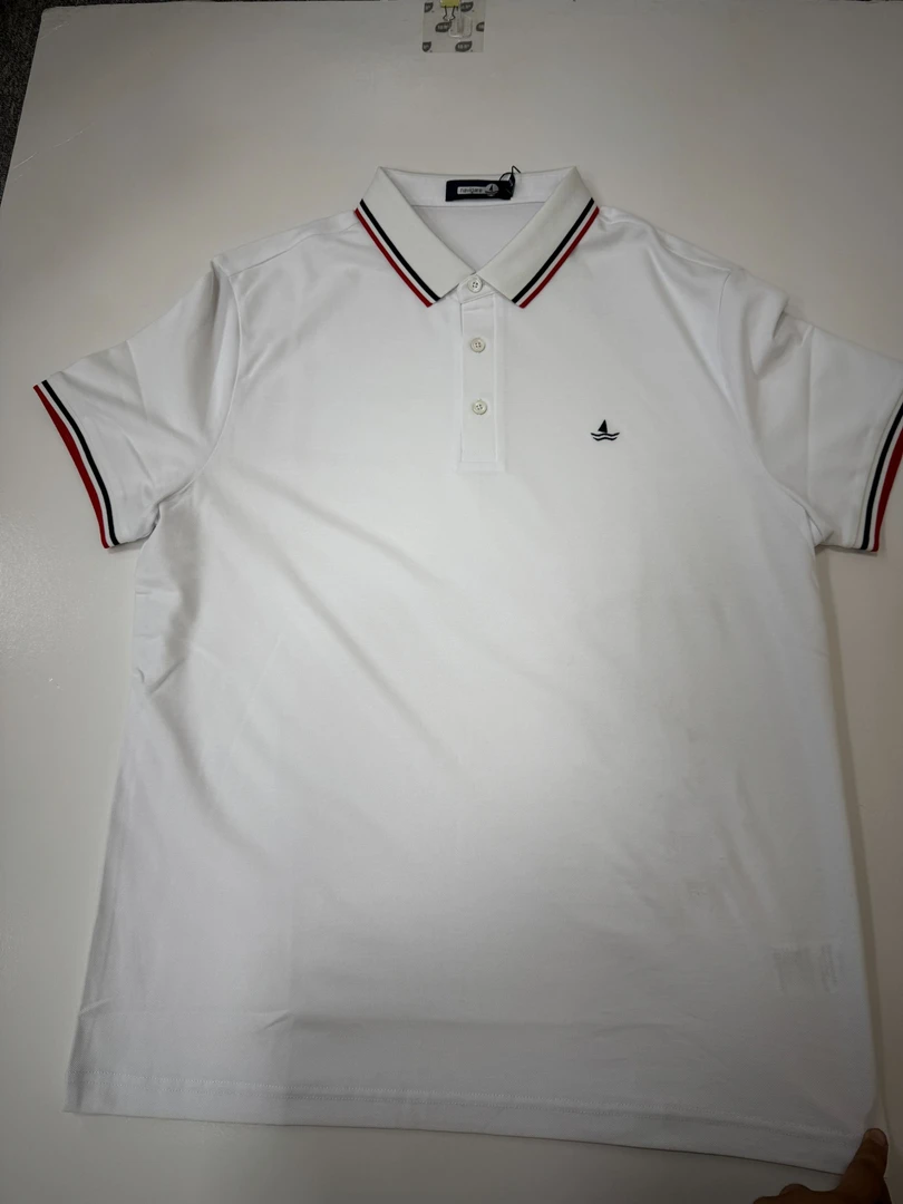 时尚潮流夏季帆船胸口刺绣小logo女款短袖T恤POLO