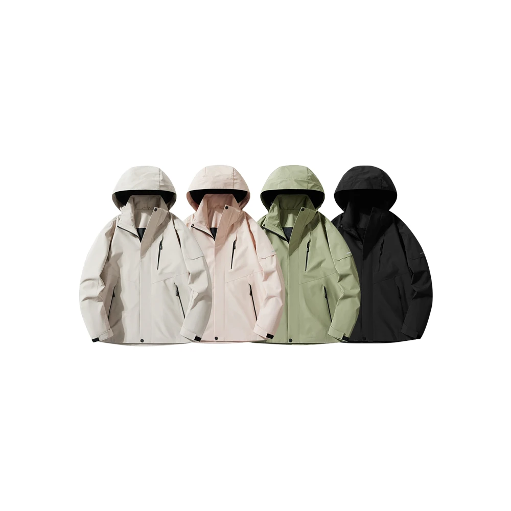 【新品上市】舒适户外冲锋衣外套情侣休闲宽松连帽时尚外套WT1109