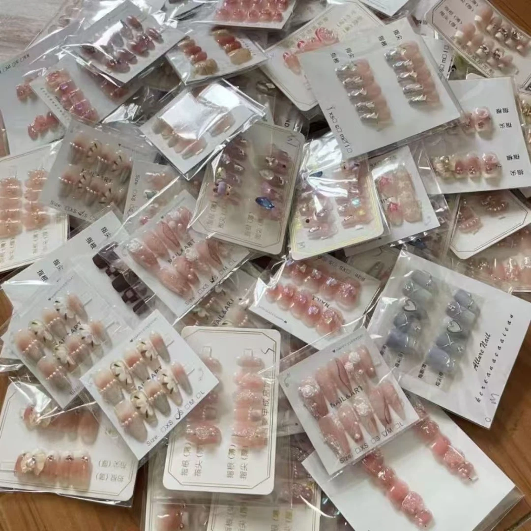 直播链接出手工穿戴甲高货默认微瑕NO退No换