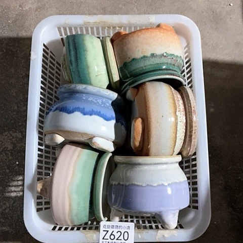 紫砂花盆620微瑕品口径7到8左右