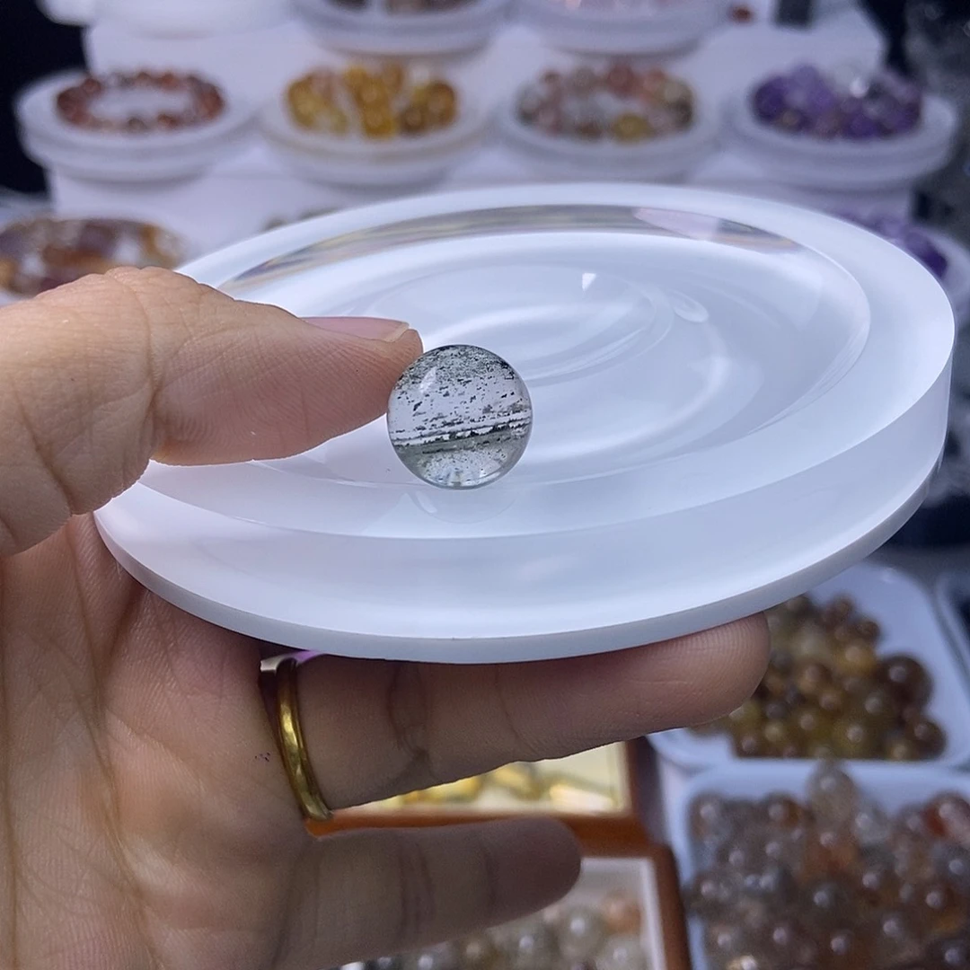 水晶手链未镶嵌p***.定制打孔不退换