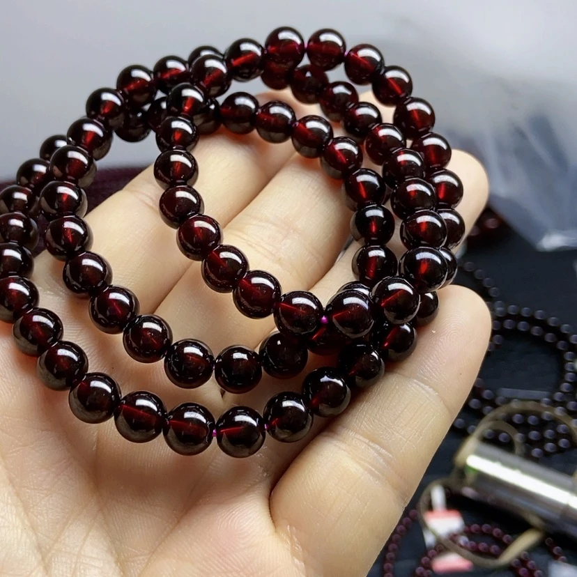 【闪购商品】石榴石手链未镶嵌8毫米