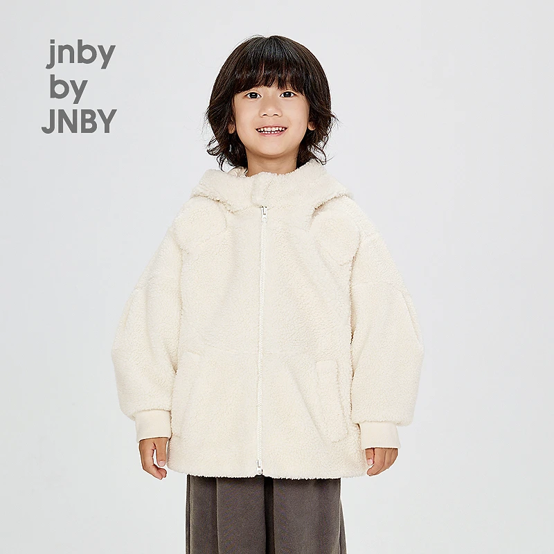 [小熊]新款江南布衣短款仿皮草外套童装24冬男女童1OAA12130