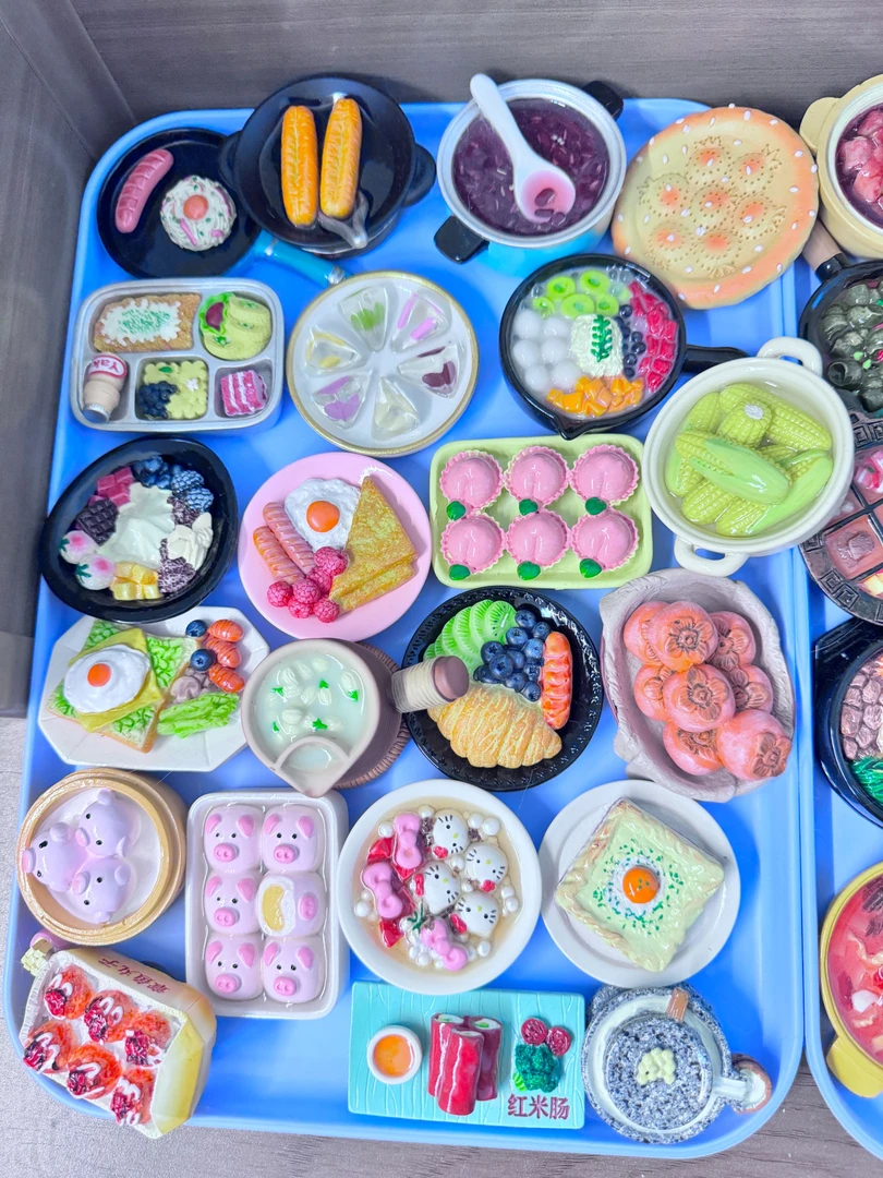 （自选款）仿真树脂创意立体可爱手绘食玩冰箱贴装饰摆件
