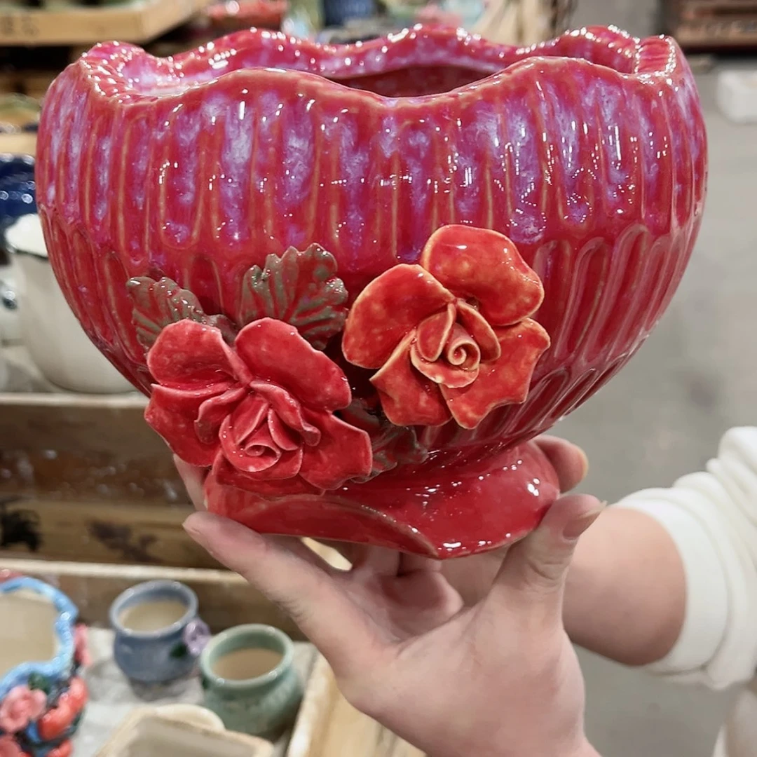 【闪购商品】陶瓷陶瓷多肉植物花盆