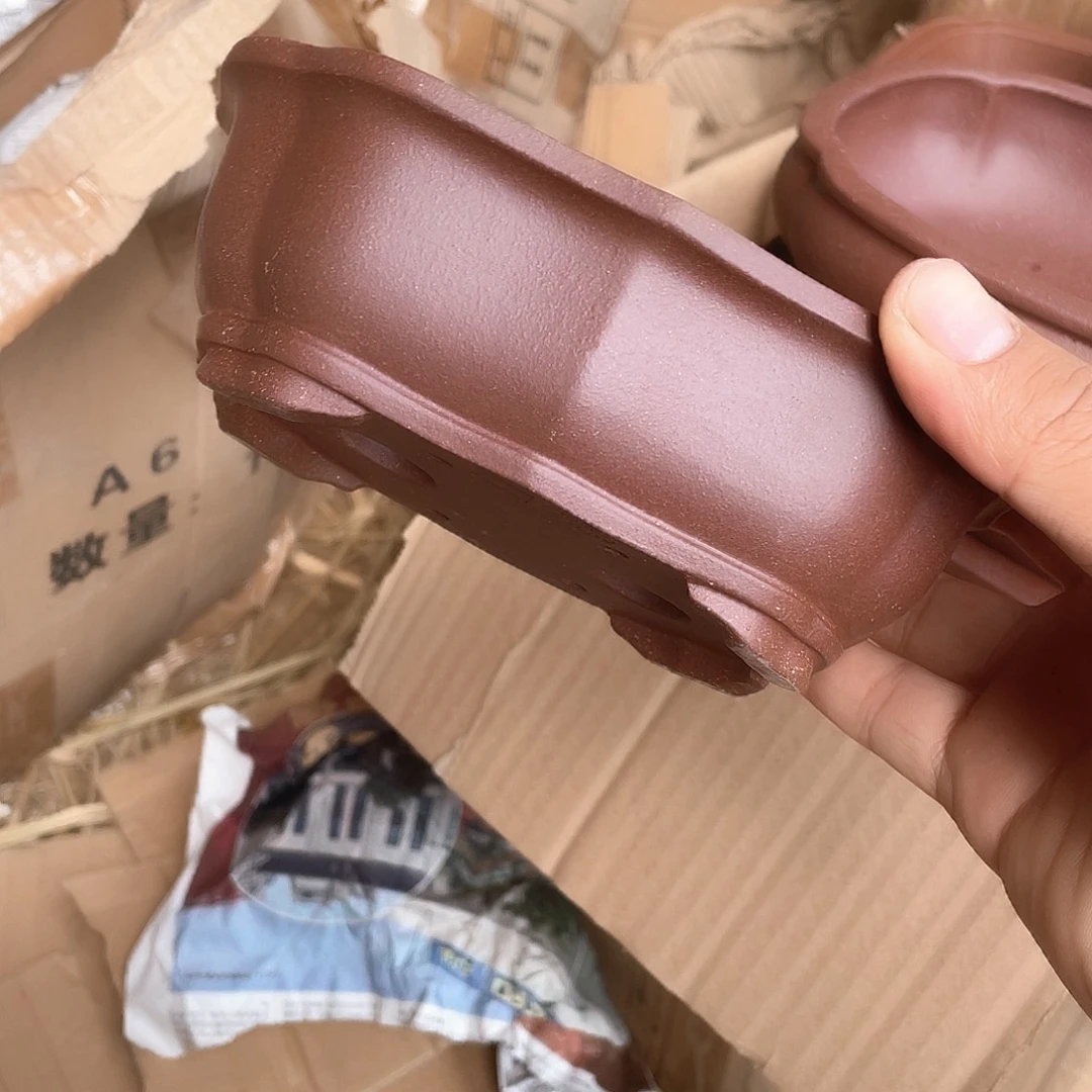 纯手工紫砂一组五只海棠