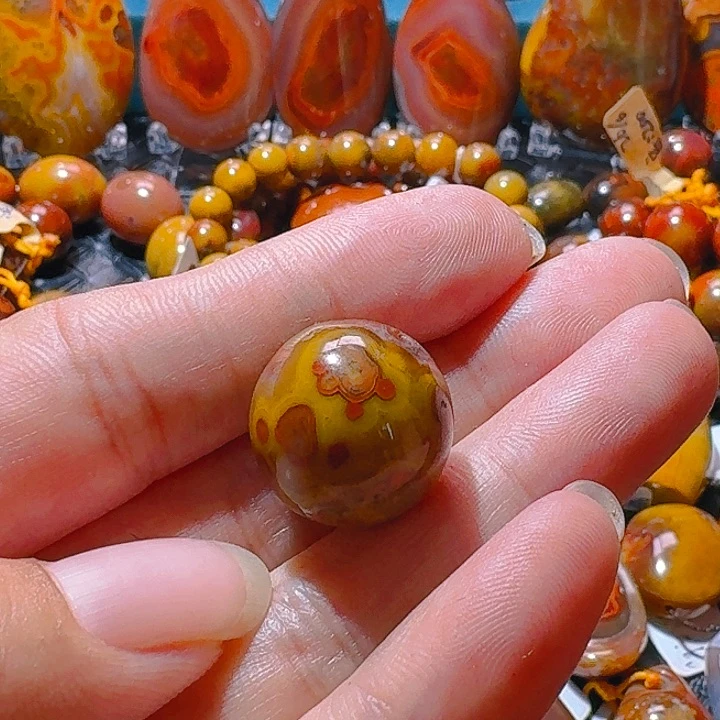 俺***公玛瑙/玉髓吊坠(不含链)未镶嵌天然战国红