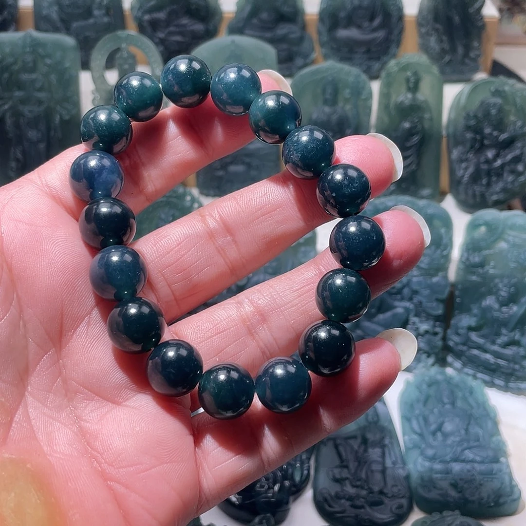 定制翡翠未镶嵌珠串