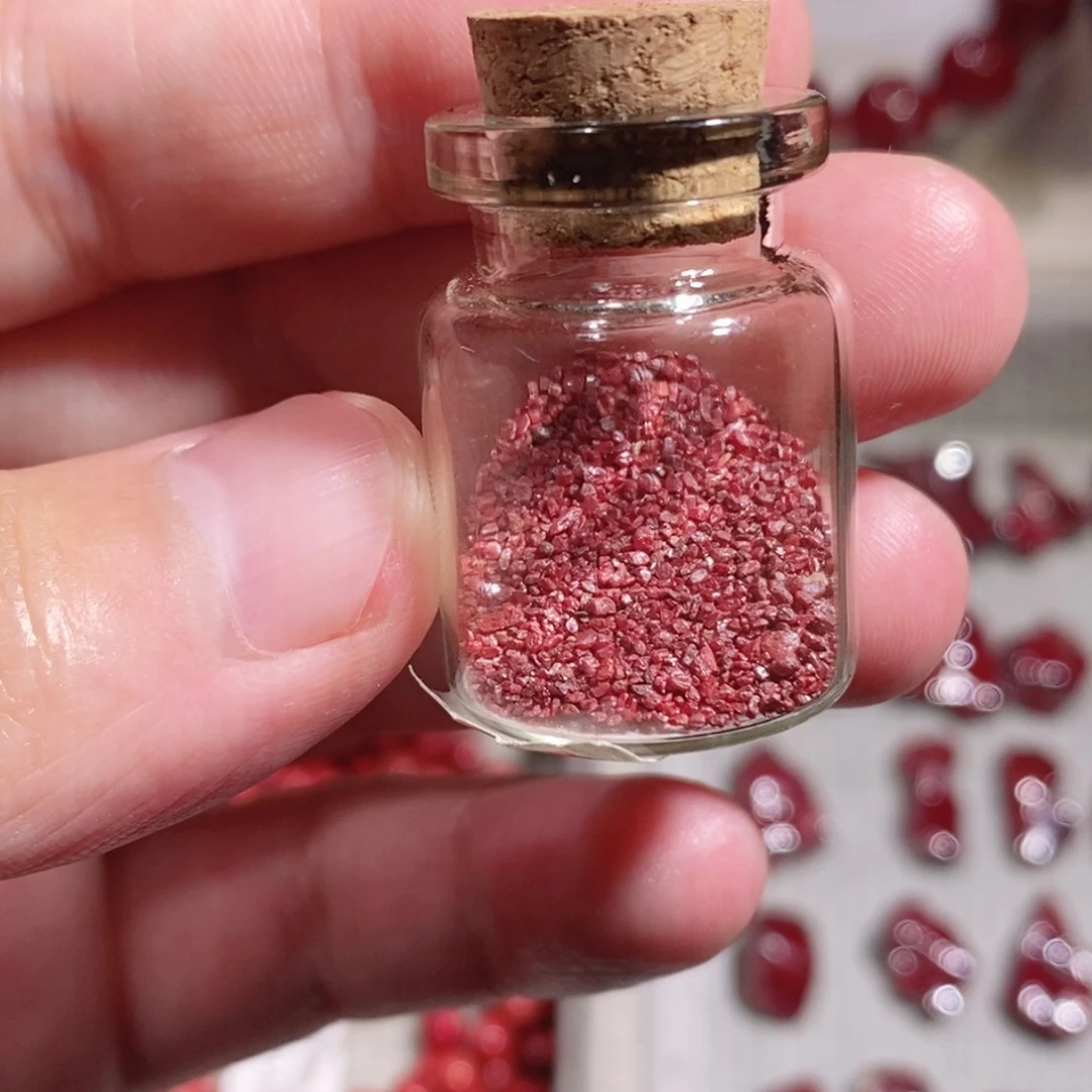 天然辰砂10克装全透颗粒砂