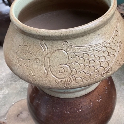 【闪购商品】紫砂花盆高20口19手工