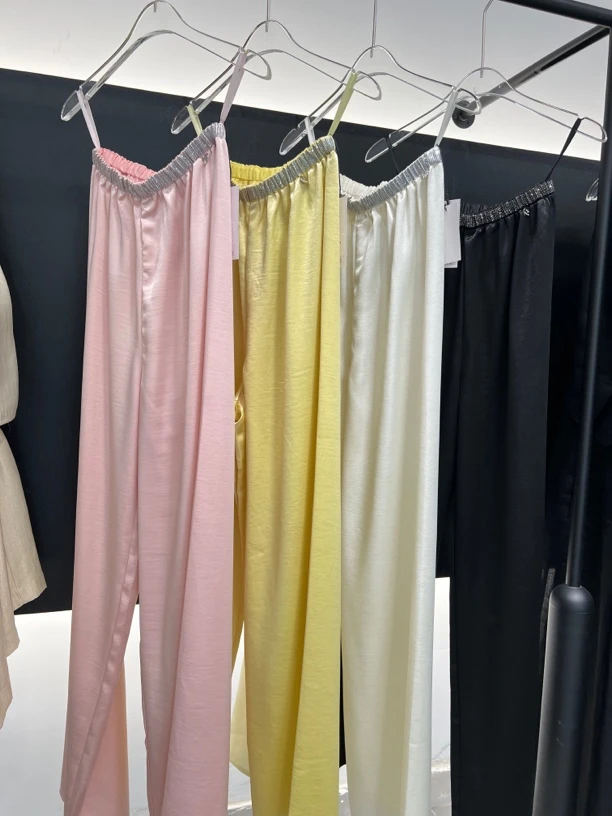 【Fancy Mancy】醋酸裤腰头带钻