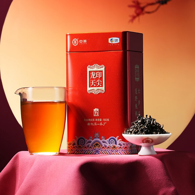 中茶 龙印天尖 安化黑茶 荒野纯料 茶叶散茶罐装180g
