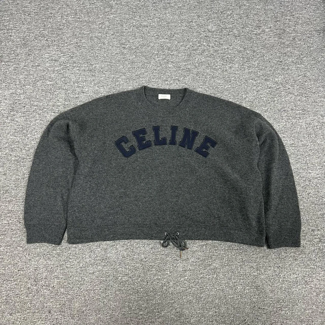 99新 AMIPARIS Celine 灰色 毛衣