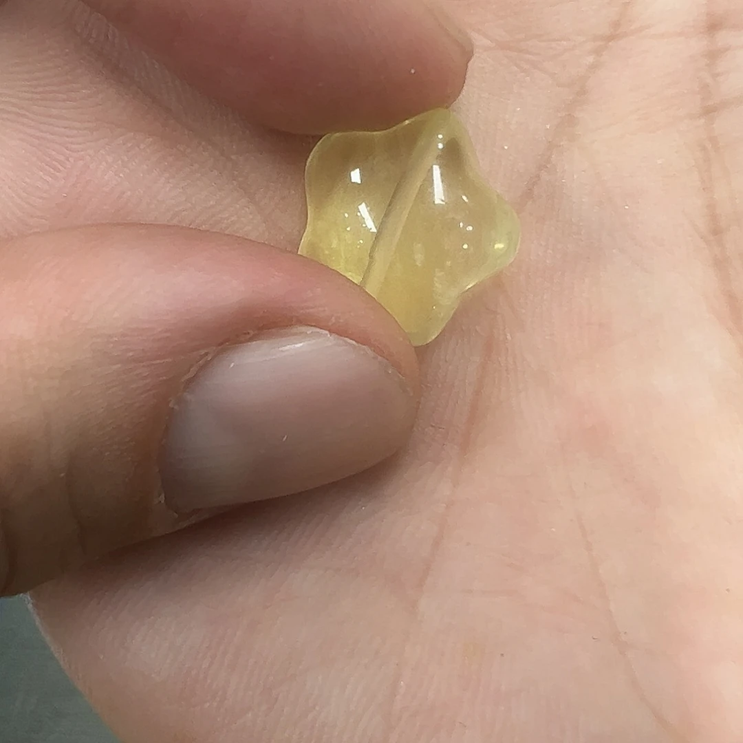 珠宝半成品水晶未镶嵌黄水晶星星