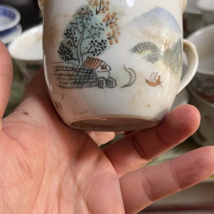 山水杯子一个包邮