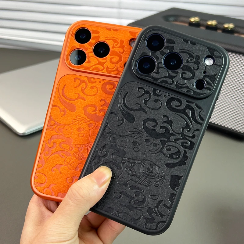 【国风印花】iPhone17手机壳马年适用苹果13/14/15/16promax防摔套