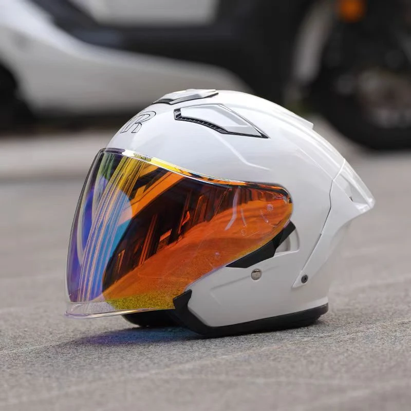 AR839成人电动车头盔双镜片男女摩托车夏季半盔3C国标认证大尾翼