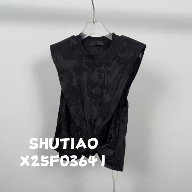 【SHUTIAO】2025夏季：新款小众设计款背心X25F03641