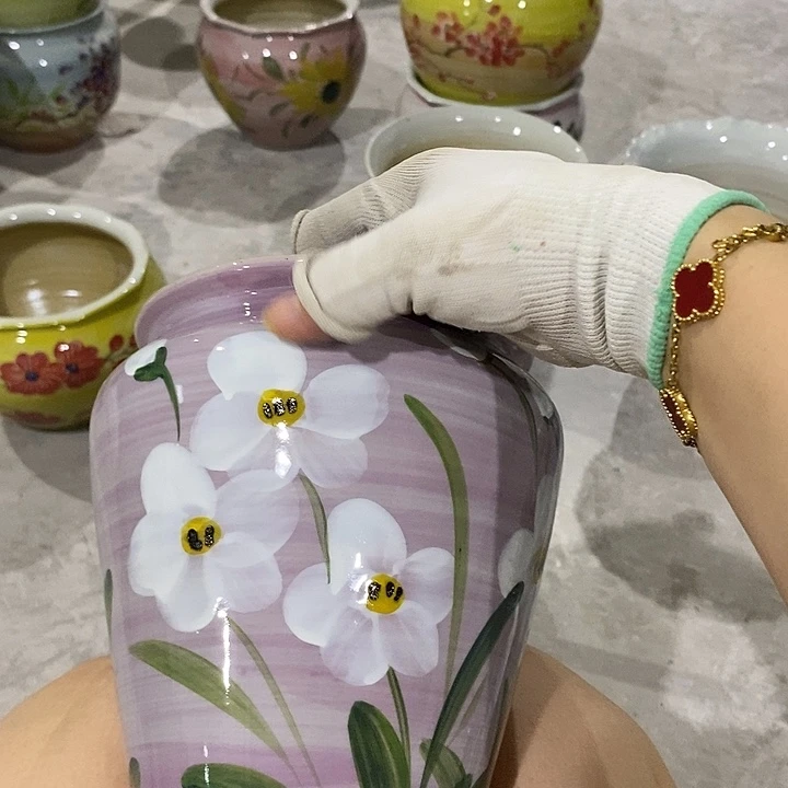 罐用****312xc景德镇陶瓷花盆微瑕