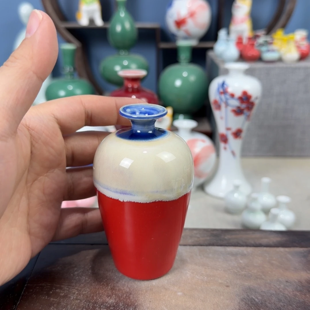 陶瓷手工小花器摆件