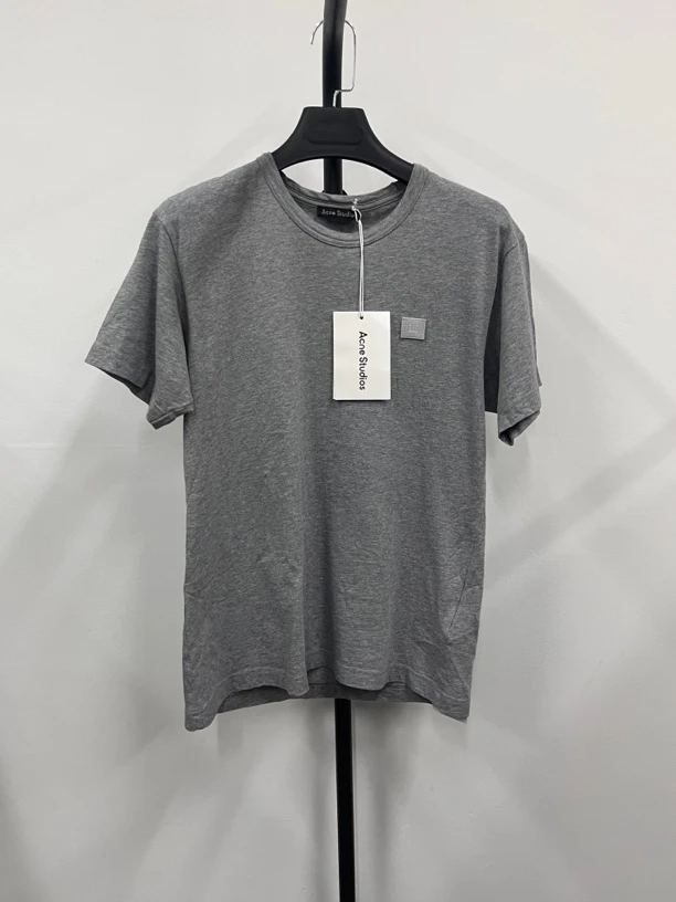 未使用 Acne studio 贴片纯色圆领短袖T恤 男女同款 XS码