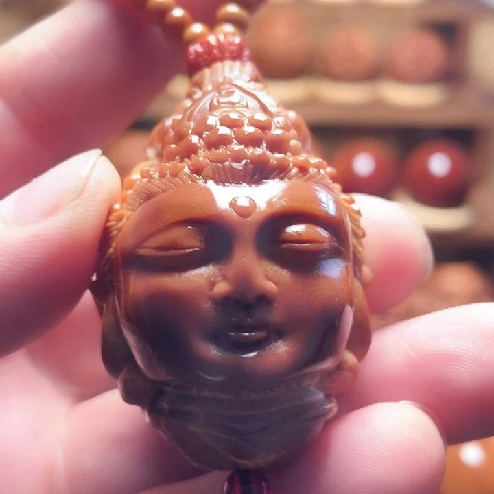 手串/手链橄榄核佛头手把件