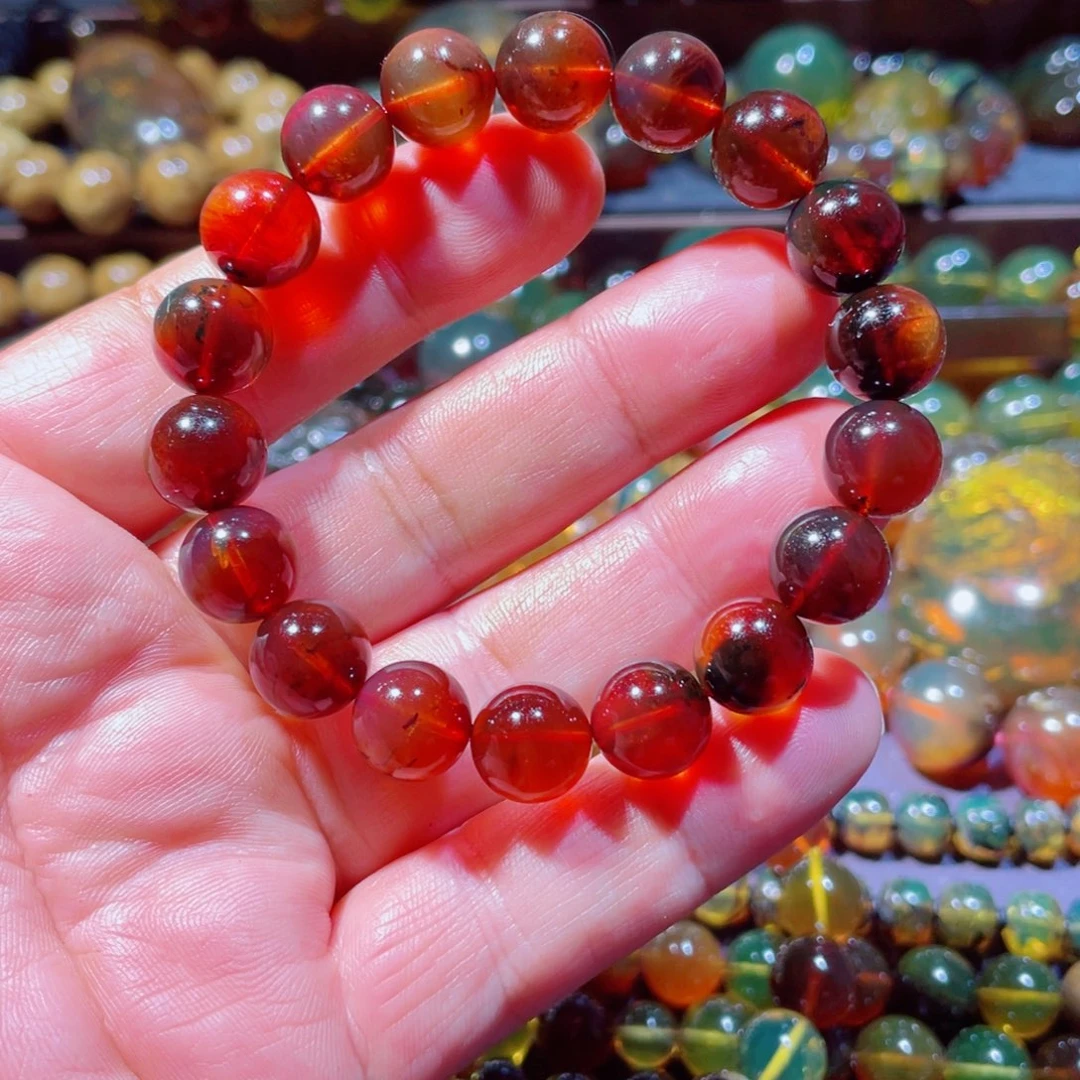 未镶嵌项链琥珀天然