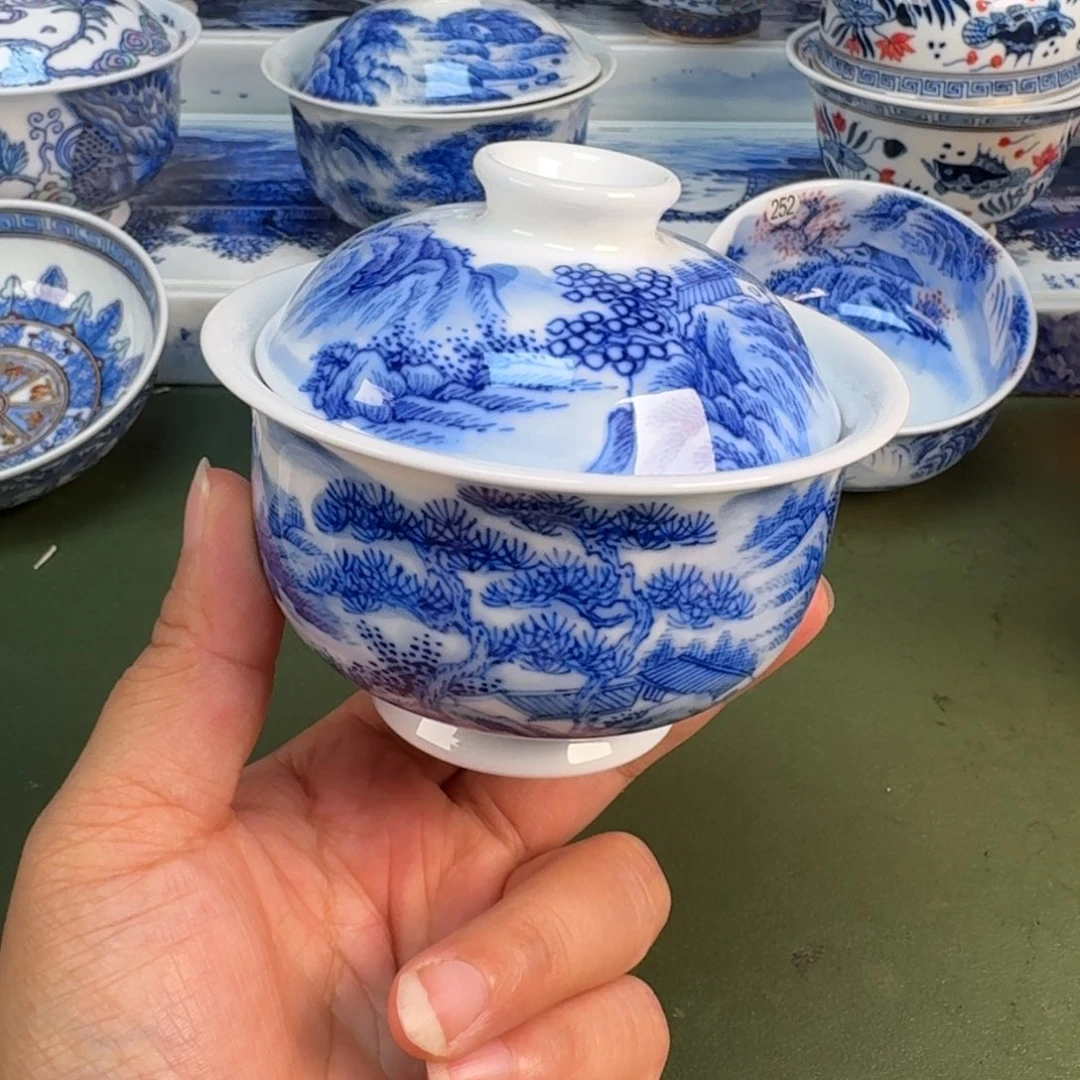 景德镇纯手绘茶具圆圆234