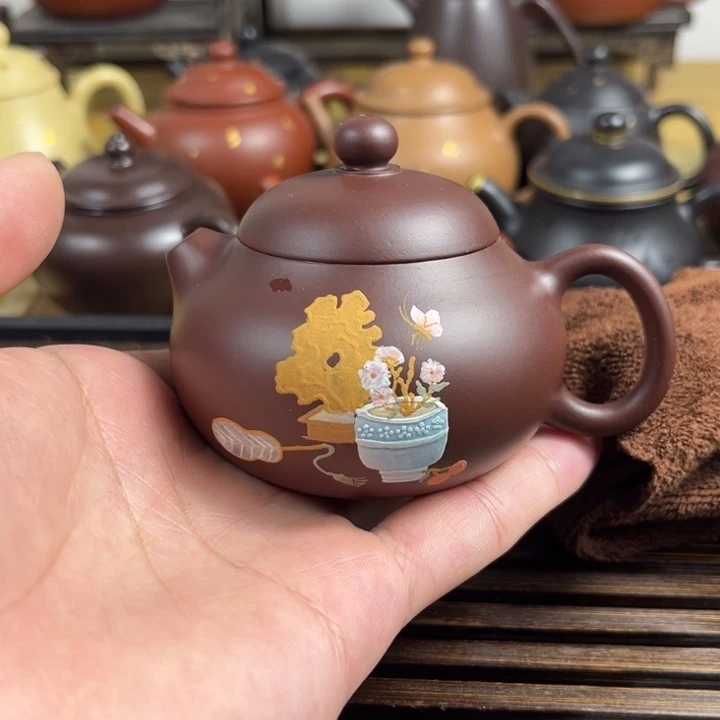 紫砂茶壶原矿紫砂半手工制作