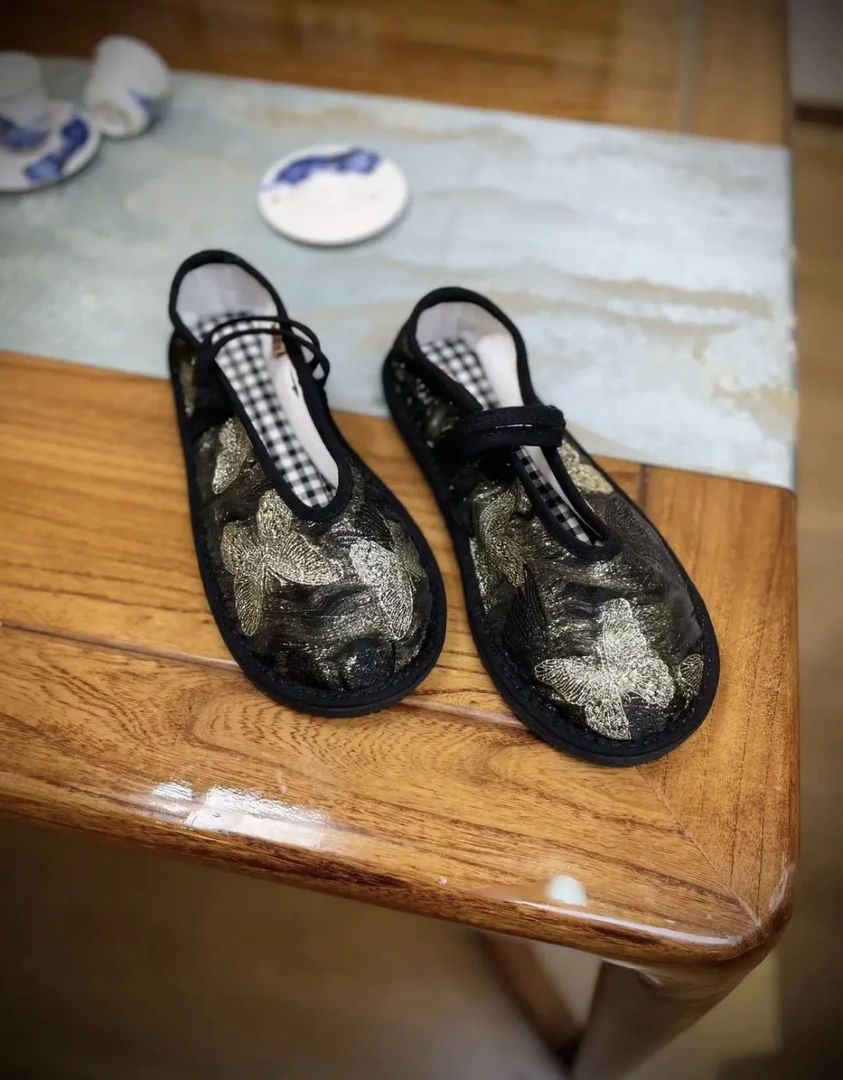 西楚影蝶-【新中式新款-西楚XICHU手工千层底布鞋】