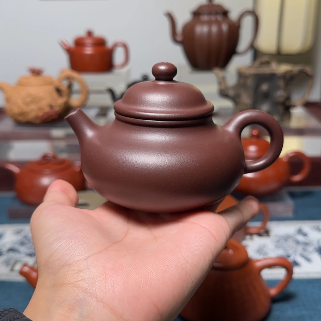 茶壶紫砂陈腐老紫泥容天