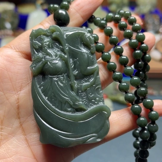 萨***姆和田玉未镶嵌挂件