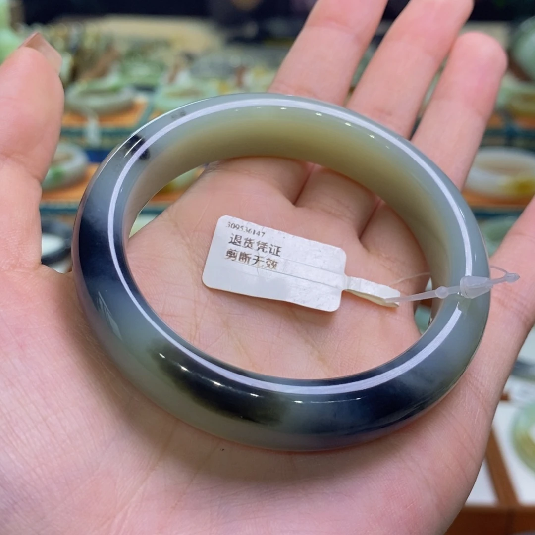 未镶嵌手镯和田玉籽青花55/56
