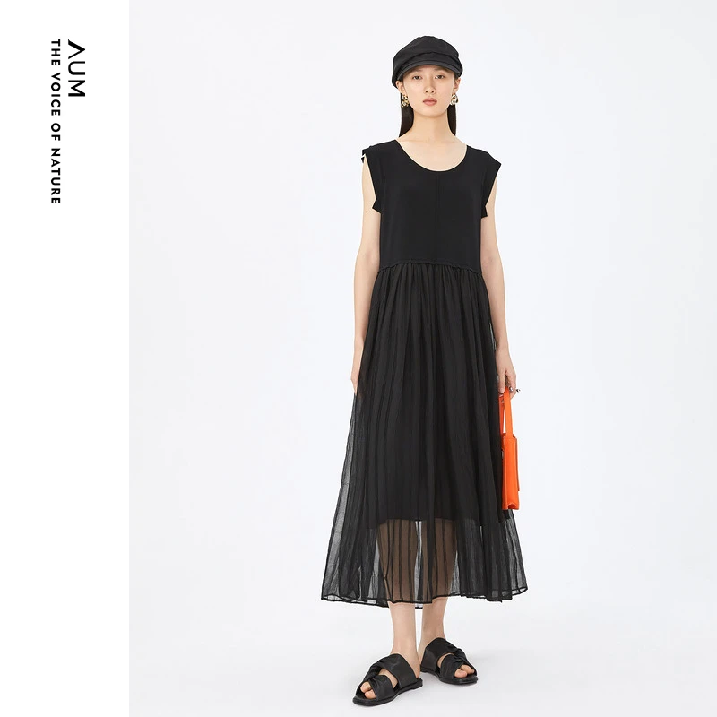 【羊羊专享】AUM/噢姆夏新款连衣裙咏花系列M1DE23426