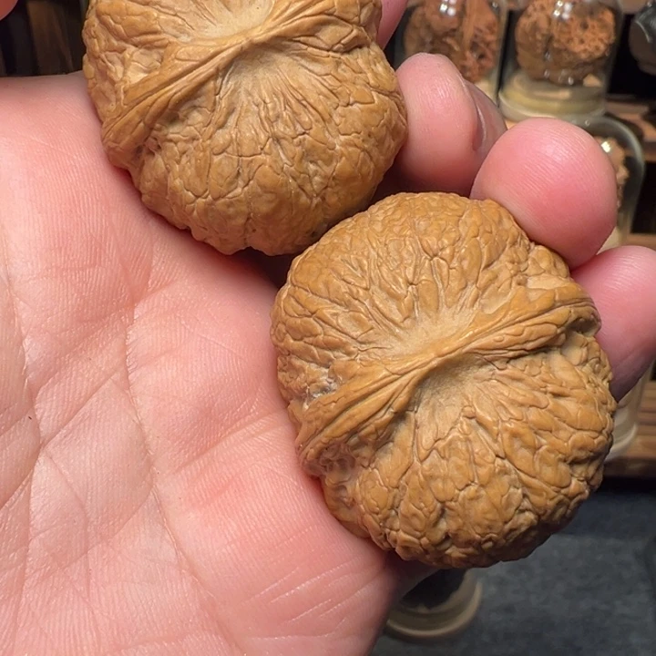 文玩核桃把件南瓜墩41mm