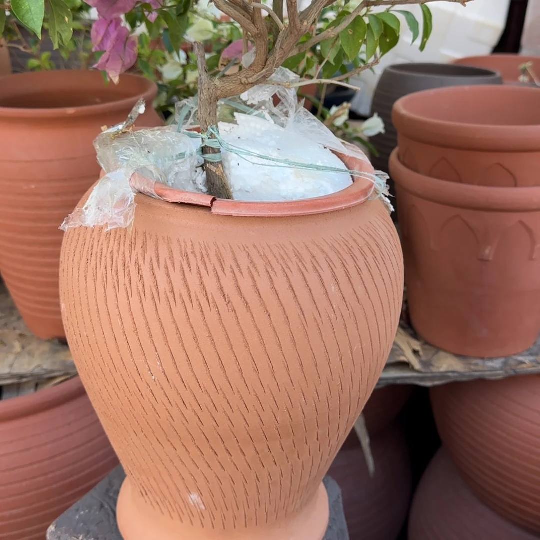 紫砂花盆口20高29宜兴紫砂