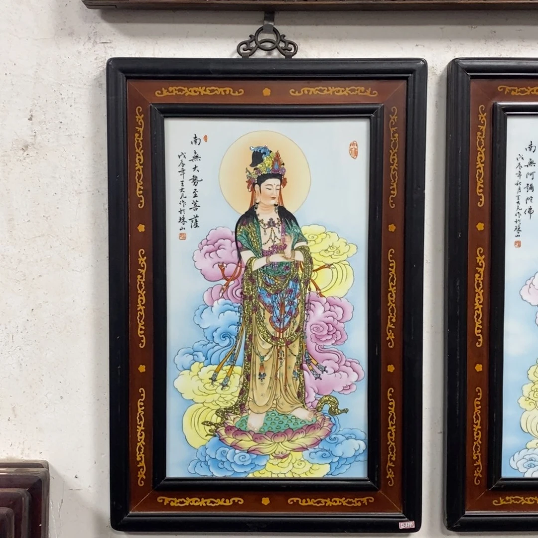 瓷片70*50 景德镇瓷板画柴窑烧制