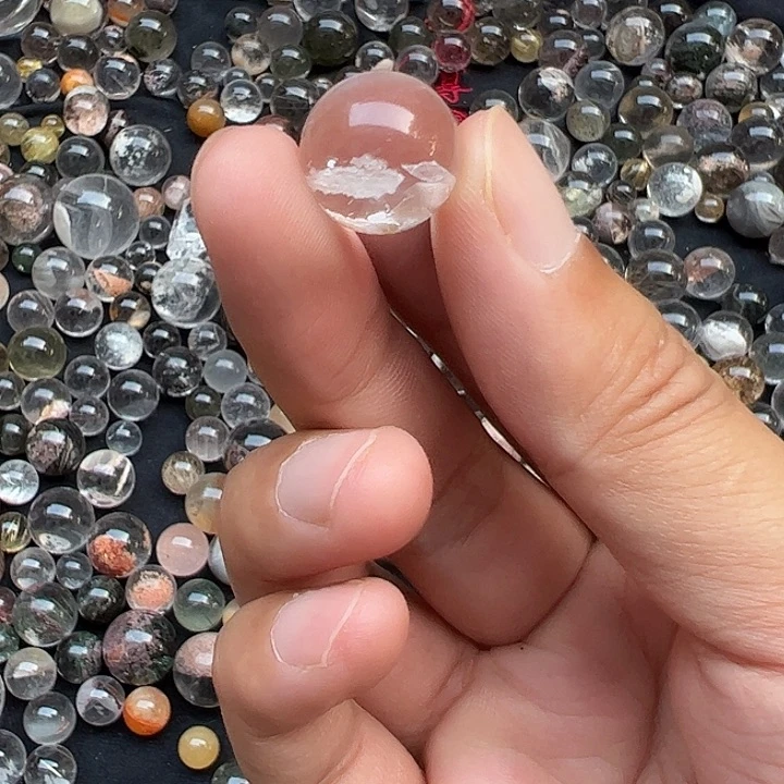 水晶手链未镶嵌y****?定制通孔不退不换