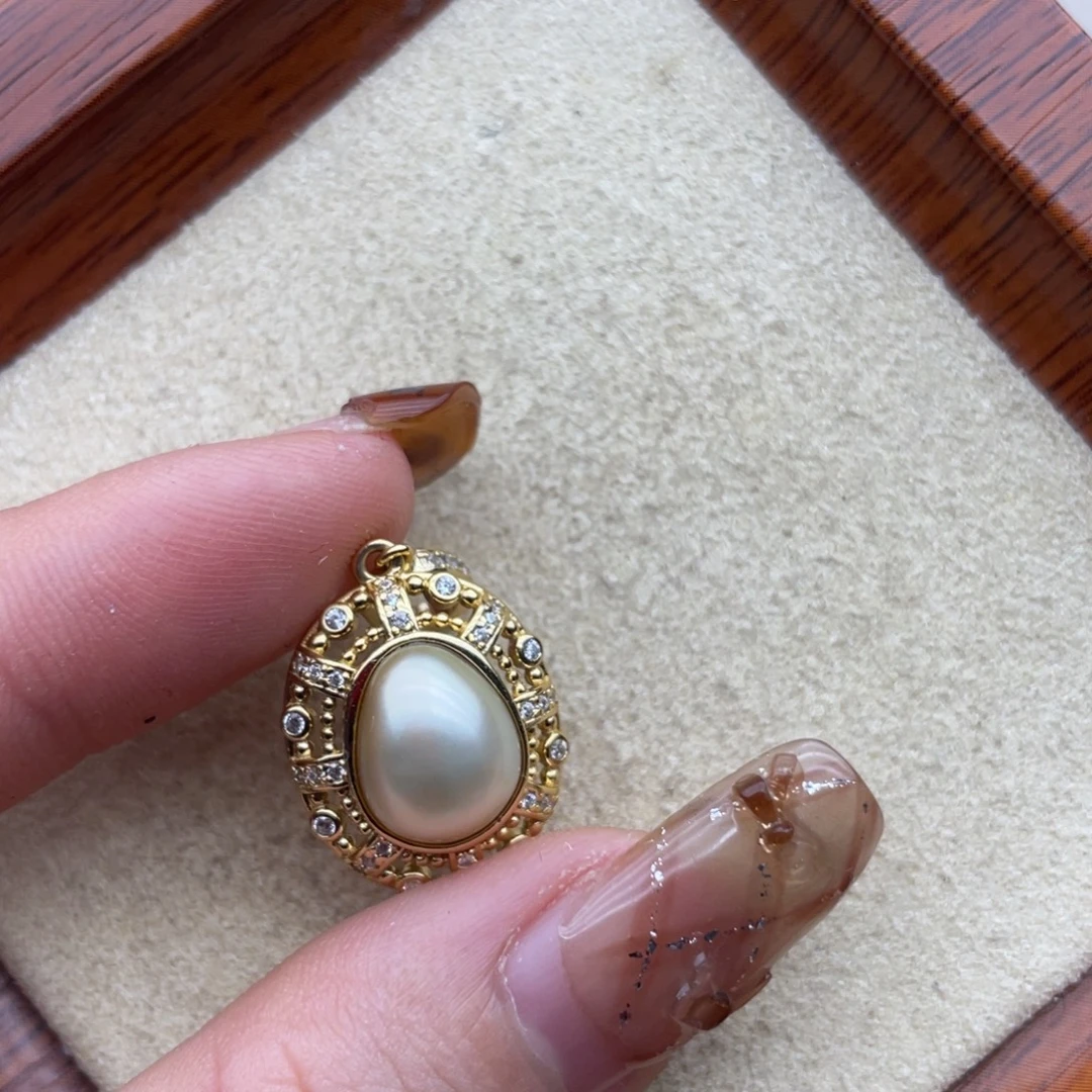 银S925镶嵌海水珍珠颈饰S53