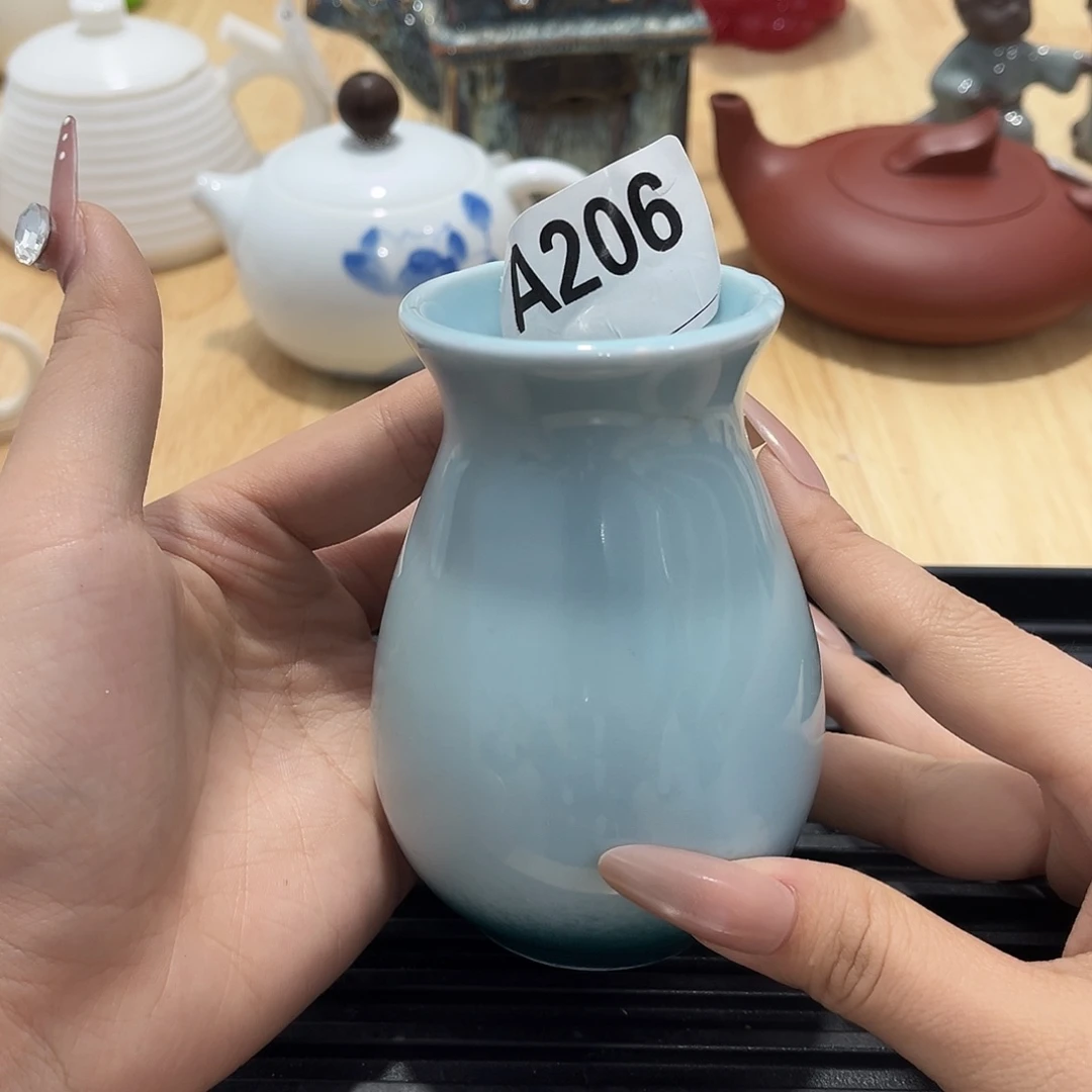 瓷片茶摆件工艺品摆件666