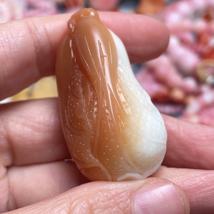 喜***欢珐琅非金属紫色白菜挂件