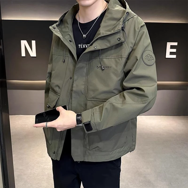 【香港立督&轻奢正品】冲锋衣外套男士春秋季2025新款潮牌痞帅宽