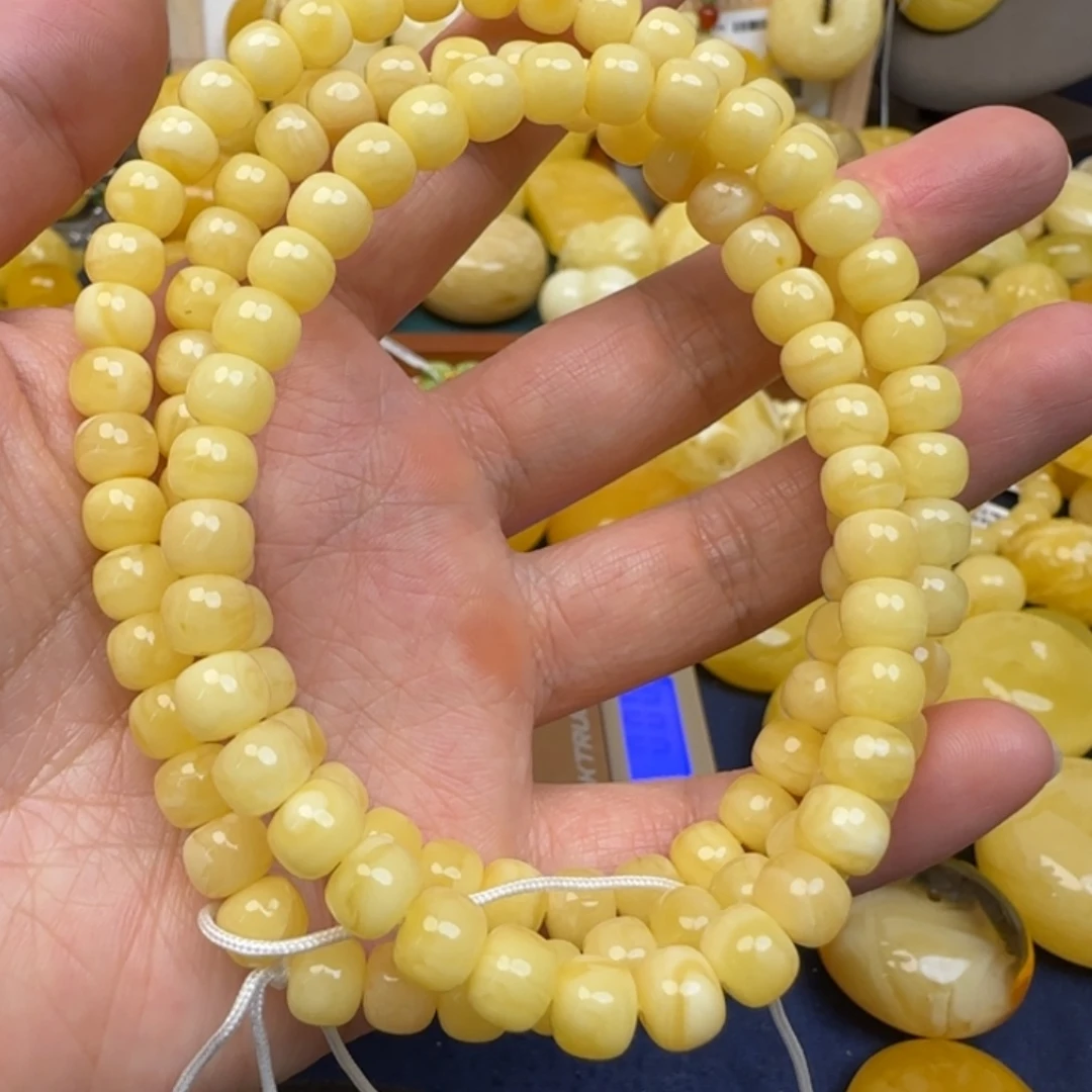 蜜蜡未镶嵌颈饰天然蜜蜡