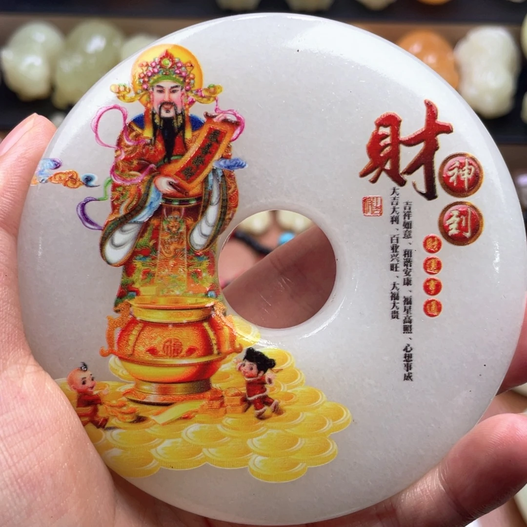 石材天然古青石手把件